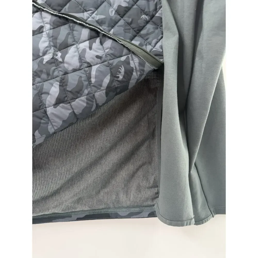 Greyson Men’s Camo Scape Yukon 1/2 Zip Hybrid Performance Jacket Size Large